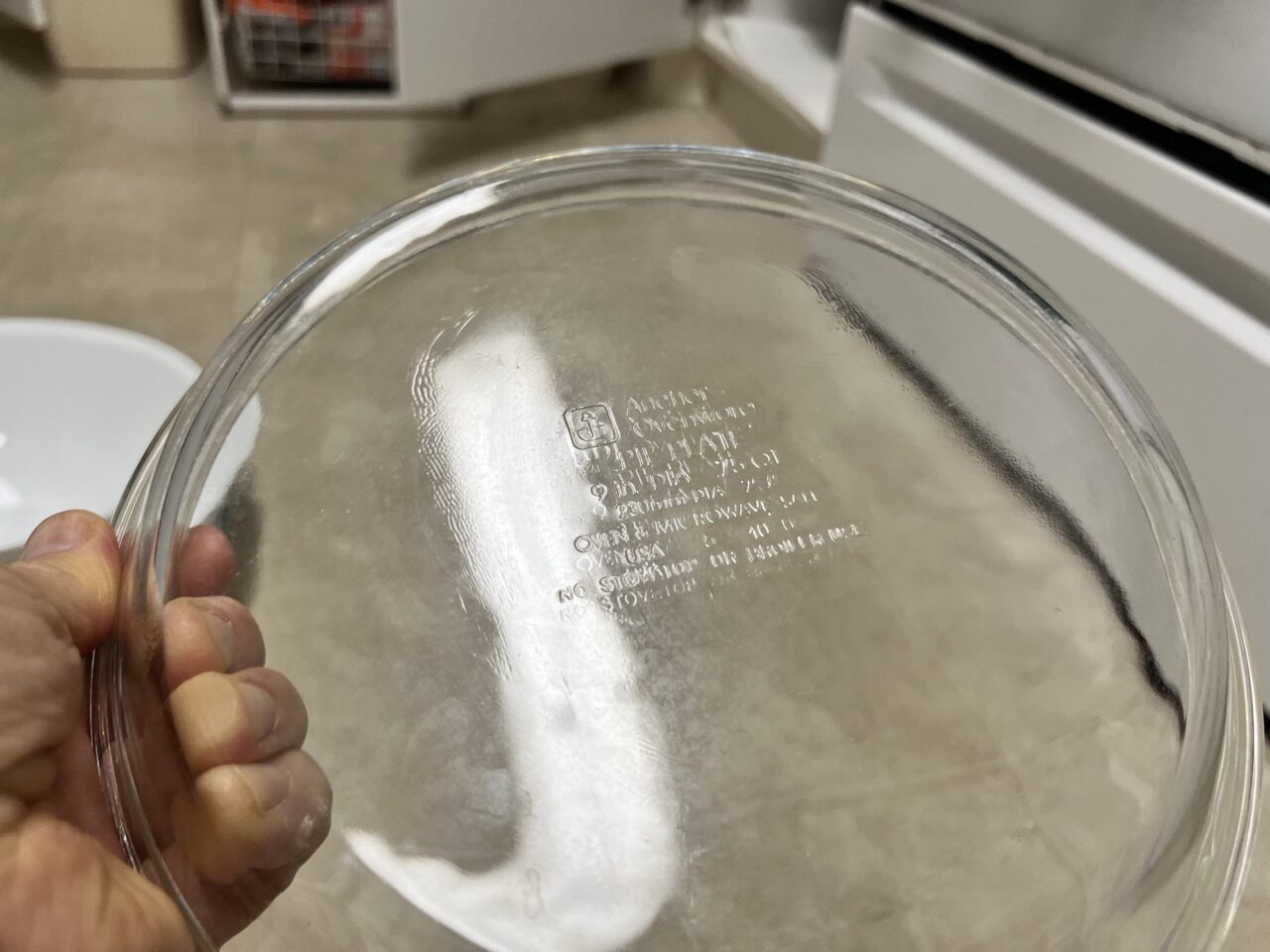 Pyrex pie plate