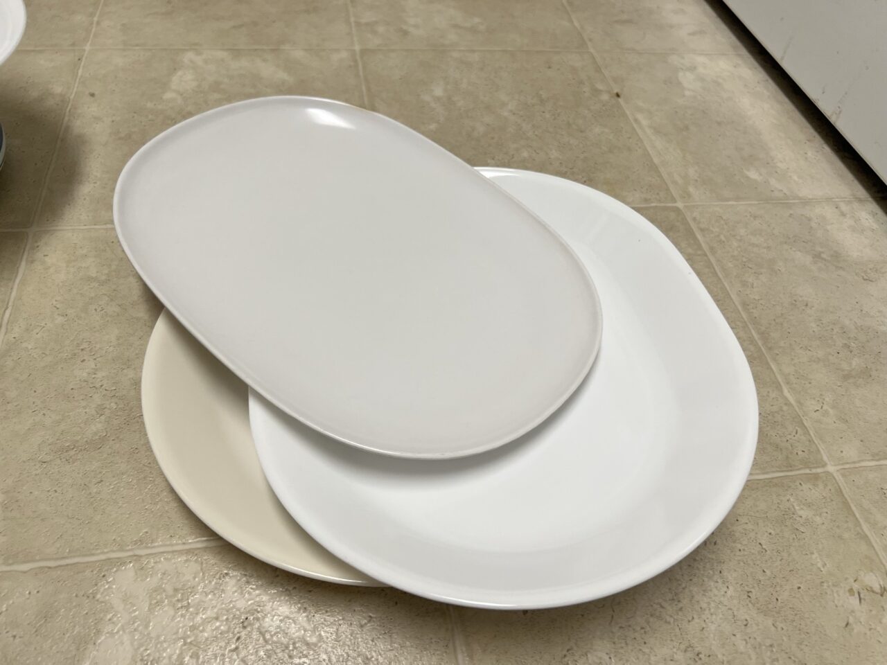 White platters