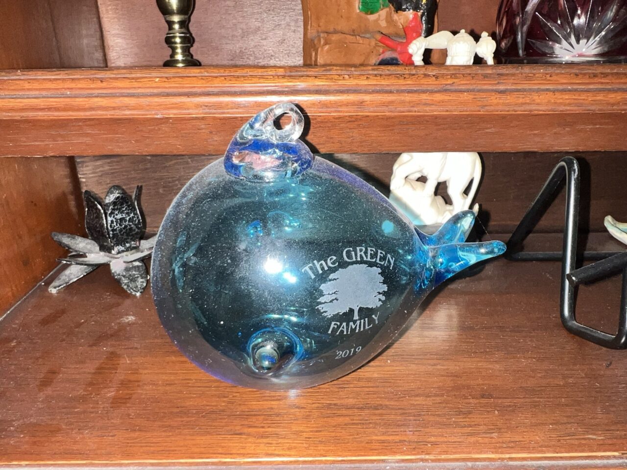 Blue glass fish