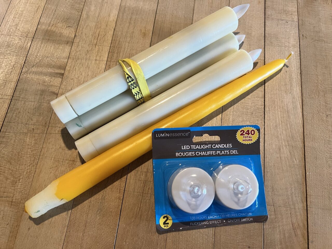 Candles and LED tealights