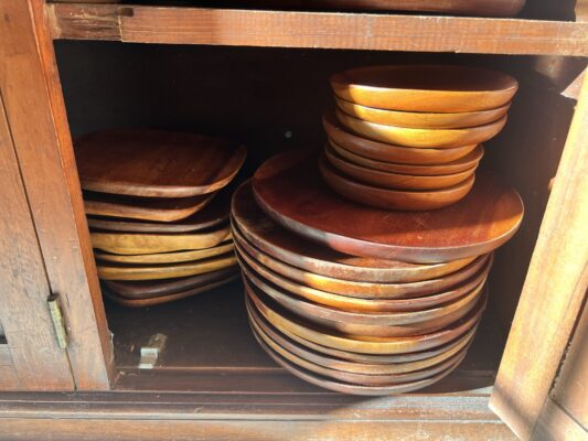 Wooden plates from Haiti