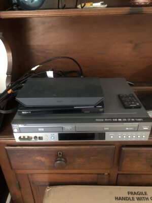 DVD-VCR player and Sony Blu-ray CD/DVD player
