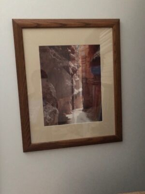 Framed canyon photo