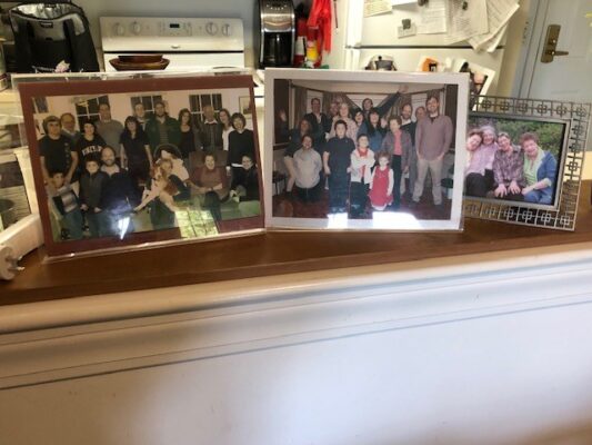 Framed family photos