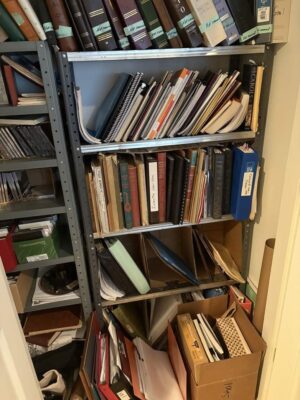 3 Metal bookshelves