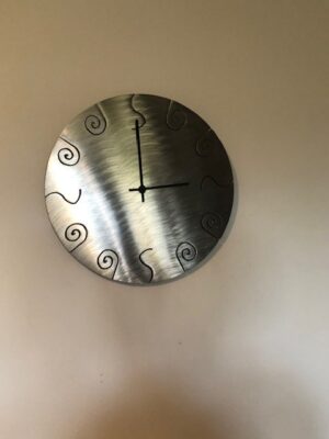 Metal wall clock